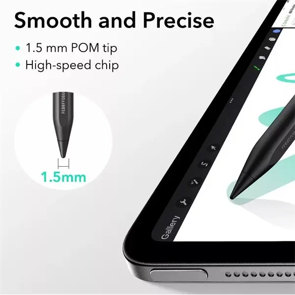 ESR Stylus Pen aktív toll rajzoláshoz, jegyzethez, 2018 után kiadott Apple iPad Air, iPad Mini (A17), iPad Pro, fekete – 5. kép