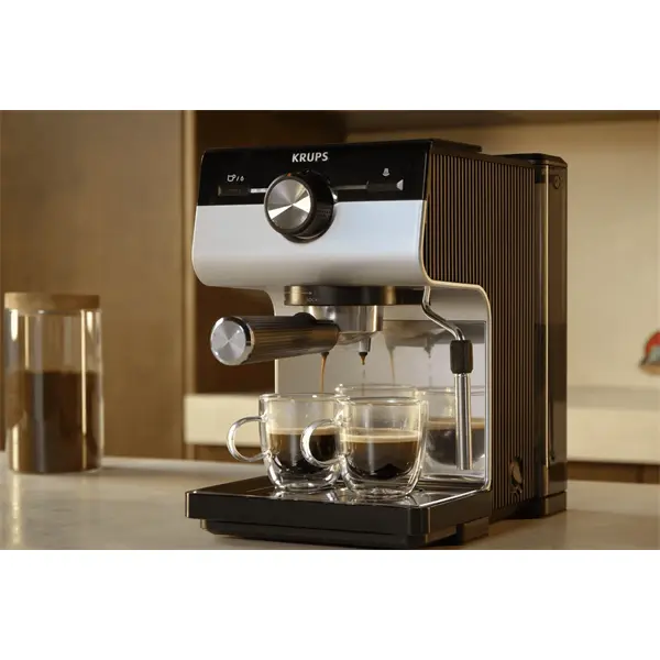 KRUPS XP381B10 Authentic Karos kávéfőző, Szürke/Fekete – 6. kép