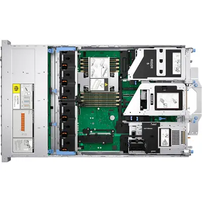 DELL ISG szerver - PE R570 rack (8x2.5"), 8C 6507P 3.5GHz, 1x32GB, 1x960GB RI SSD; H965i, iD10 En., 2x1100W. – 2. kép