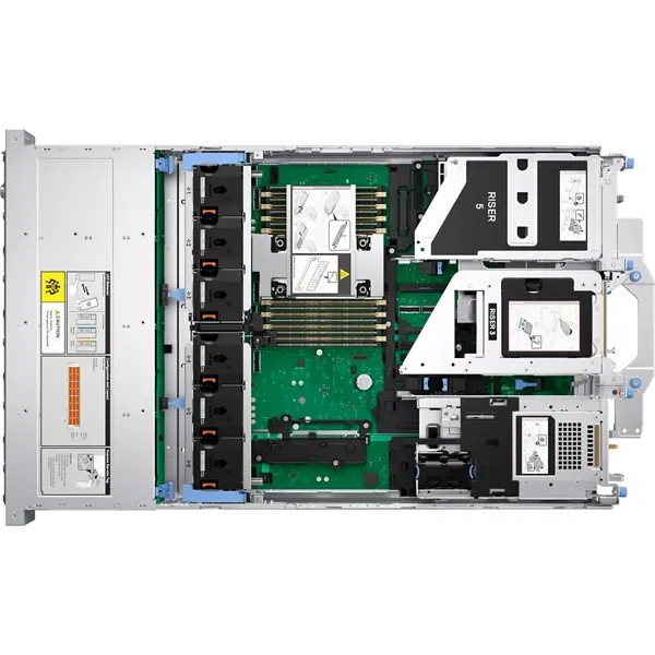 DELL ISG szerver - PE R570 rack (8x2.5"), 8C 6507P 3.5GHz, 1x32GB, 1x960GB RI SSD; H965i, iD10 En., 2x1100W. – 2. kép