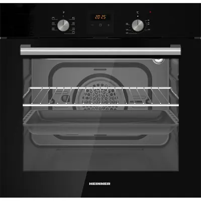 HEINNER HBO-S568LDTGC-BK Beépíthető sütő, 56L, 7 funkció, digitális, Fekete