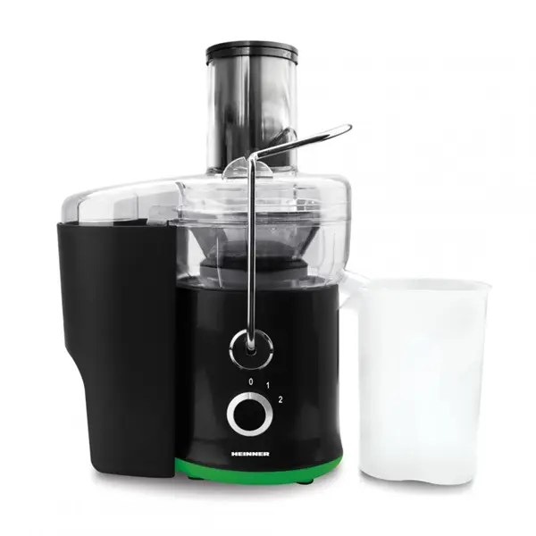 HEINNER HSF-600BK Gyümölcscentrifuga, 2 sebességfokozat, 0.5L-1.5L, 600W, Fekete