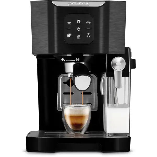 SENCOR SES 4040BK Karos kávéfőző, 20bar, víztartály: 1,4L, 1450W, Fekete – 3. kép