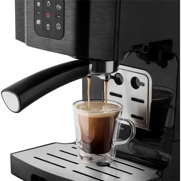 SENCOR SES 4040BK Karos kávéfőző, 20bar, víztartály: 1,4L, 1450W, Fekete – 7. kép