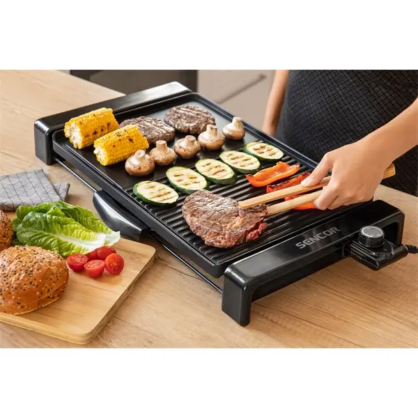 SENCOR SBG 106BK Asztali elektromos grill, 2300W, Fekete – 8. kép