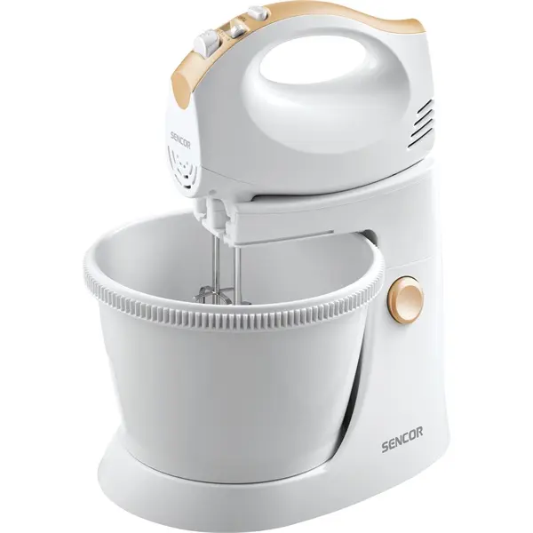 SENCOR SHM 5330-EUE3 Tálas kézi mixer, 5 sebességfokozat, 3.5L, 500W, Fehér – 2. kép