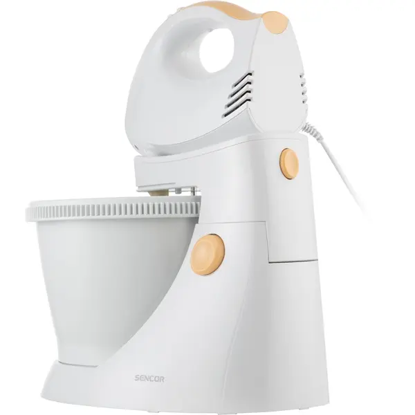 SENCOR SHM 5330-EUE3 Tálas kézi mixer, 5 sebességfokozat, 3.5L, 500W, Fehér – 5. kép