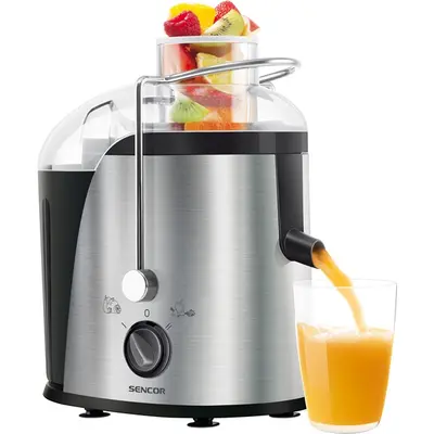 SENCOR SJE 741SS Gyümölcscentrifuga, 2 sebességfokozat, 1.2L, 400W, Fekete/Inox – 2. kép