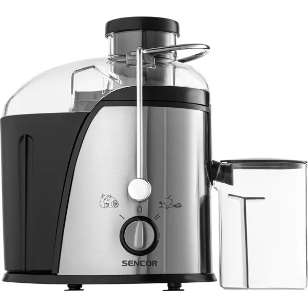 SENCOR SJE 741SS Gyümölcscentrifuga, 2 sebességfokozat, 1.2L, 400W, Fekete/Inox – 3. kép