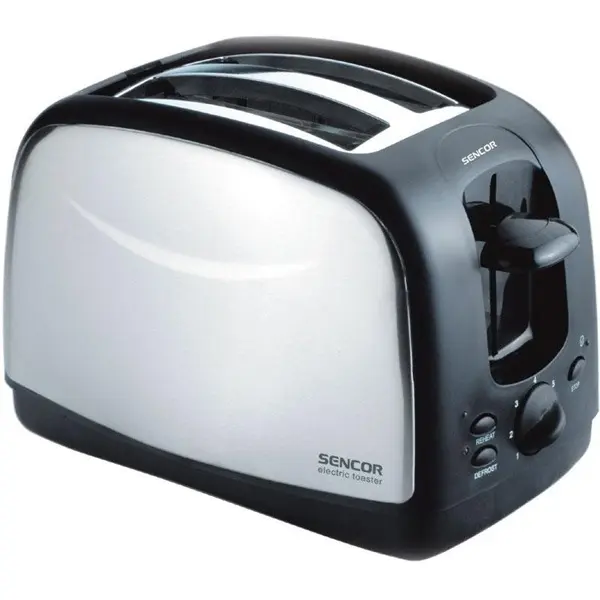 SENCOR STS 2651 Kenyérpirító, 2 szeletes, 7 intenzítás, 850W, Fekete/Inox – 3. kép