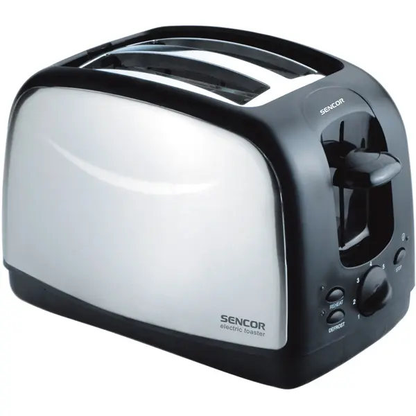 SENCOR STS 2651 Kenyérpirító, 2 szeletes, 7 intenzítás, 850W, Fekete/Inox – 4. kép