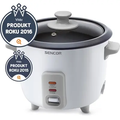 SENCOR SRM 0600WH Rizsfőző, 0.6L/450g, 300W, Fehér