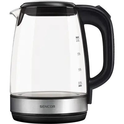 SENCOR SWK 2080BK Üveg Vízforraló, 2L, 2200W, Fekete – 2. kép