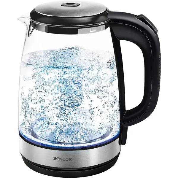SENCOR SWK 2080BK Üveg Vízforraló, 2L, 2200W, Fekete – 3. kép