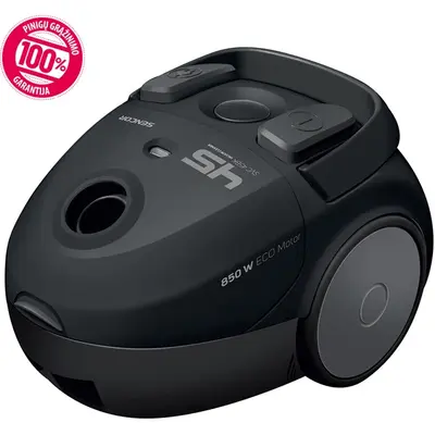 SENCOR SVC 45BK-EUE3 Porzsákos porszívó, portartály:1,5L, 850W, Fekete