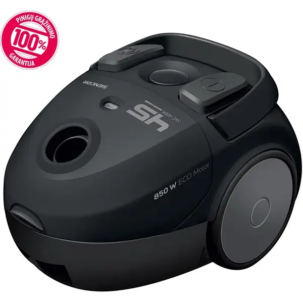 SENCOR SVC 45BK-EUE3 Porzsákos porszívó, portartály:1,5L, 850W, Fekete