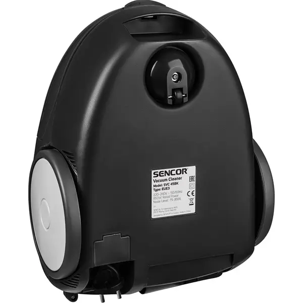SENCOR SVC 45BK-EUE3 Porzsákos porszívó, portartály:1,5L, 850W, Fekete – 7. kép