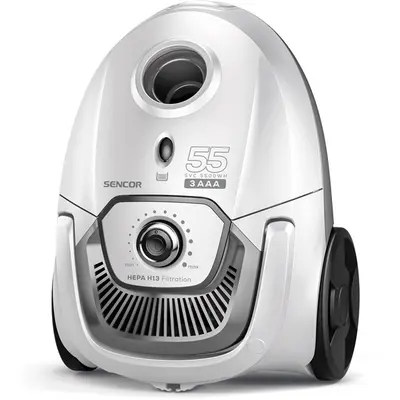 SENCOR SVC 5500WH 3AAA Porzsákos porszívó, portartály:2L, 700W, Fehér – 2. kép