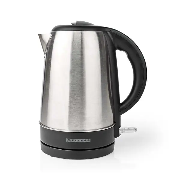 MELISSA vízforraló 2200W, 1,7 l, rozsdamentes acél, 360°-ban forgatható, Rejtett fűtőszál, Strix® vezérlő