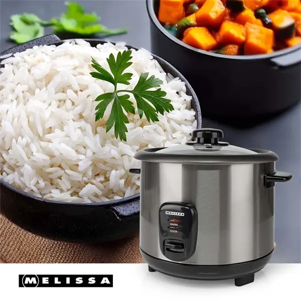 MELISSA rizsfőző, 1,5 l | 500 W | Tapadásmentes bevonat | Kivehető tál | Párolókosár | Melegen tartó funkció – 8. kép