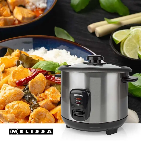 MELISSA rizsfőző, 1 l | 400 W | Tapadásmentes bevonat | Kivehető tál | Párolókosár | Melegen tartó funkció – 8. kép