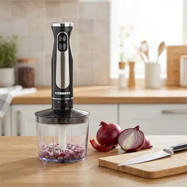 MELISSA botmixer készlet, 600 W | 2 sebességfokozat | Változtatható sebességbeállítás | Mini aprító | Habverő | Turmix – 5. kép