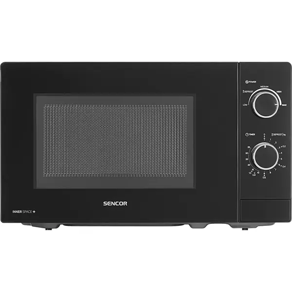 SENCOR SMW 1719BK Mikrohullámú sütő, 20L, 700W, Fekete – 4. kép