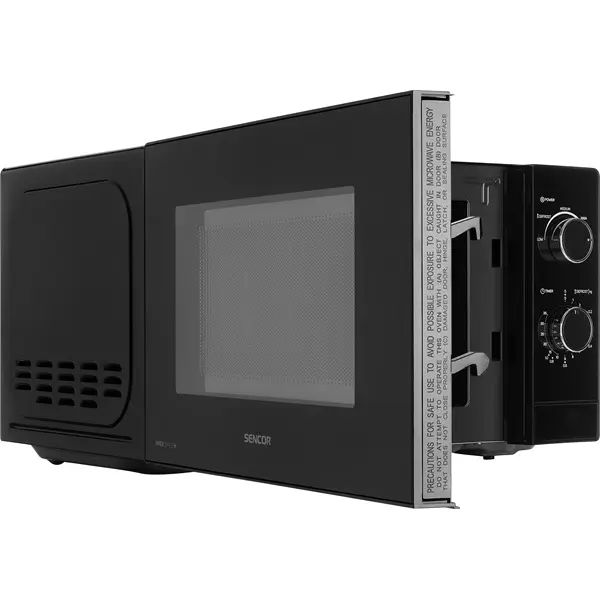 SENCOR SMW 1719BK Mikrohullámú sütő, 20L, 700W, Fekete – 6. kép