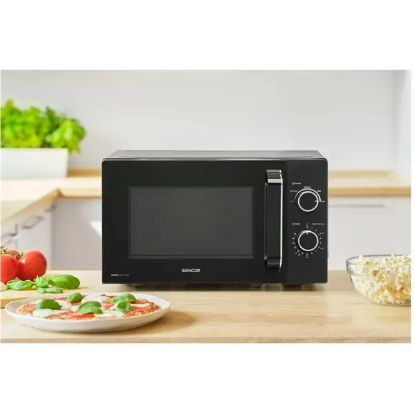 SENCOR SMW 1919BK Mikrohullámú sütő, 5 fokozta, 20L, 700W, Fekete – 8. kép