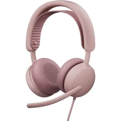 LOGITECH Fejhallgató 2.0 - Zone Wired 2 Mikrofonos, Rózsaszín