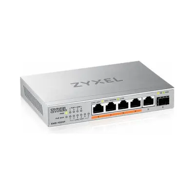 ZYXEL Switch 5x2.5Gbps(4xPOE++) + 1xSFP+ Fémházas Asztali, XMG-105HP-EU0101F