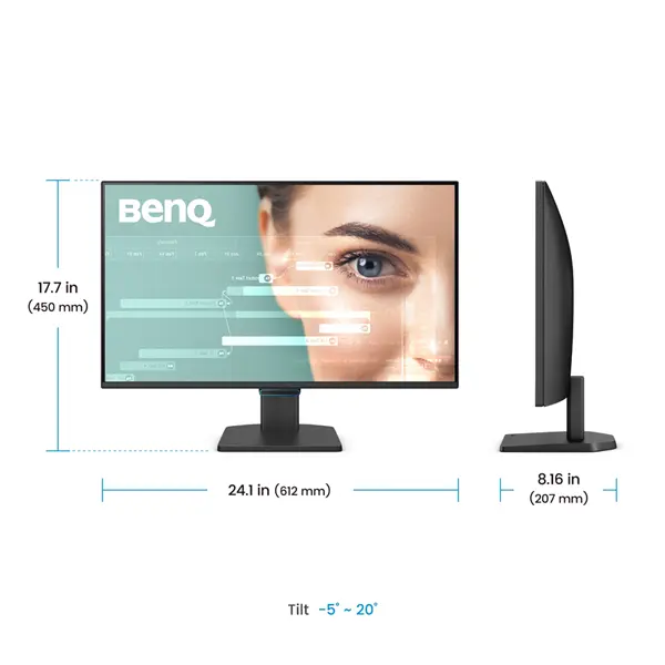 BENQ IPS FHD 144Hz Monitor 27" GW2790C Eye-care, 1920x100, 300cd/m2, 5ms, 16:9, 1xHDMI/1xDisplayPort/1xUSB-C, hangszóró – 4. kép