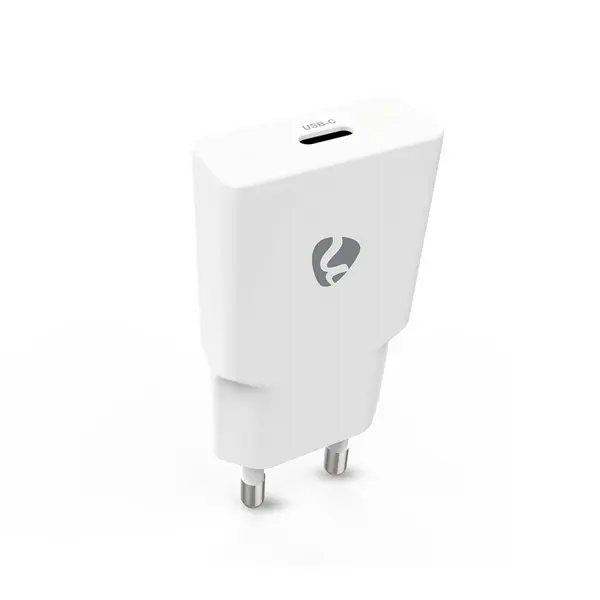 Nedis WCHAC20WT fali USB töltő, 20 W, GaN, PD3.0, 1,67 / 2,22 / 3,0 A, USB-C, automatikus feszültségválasztás