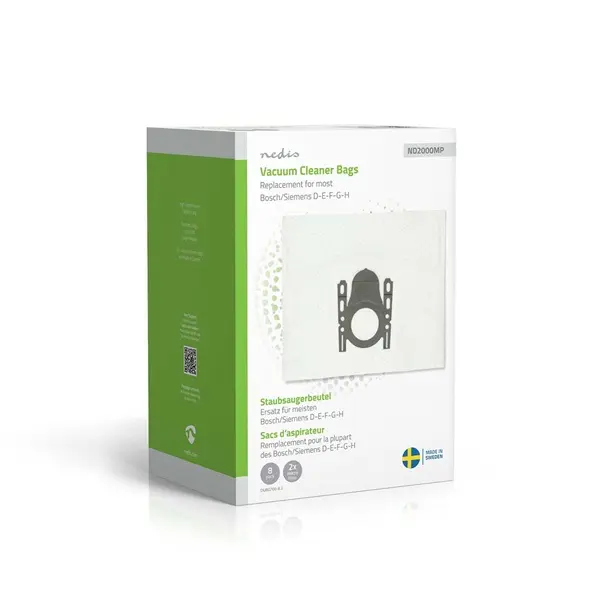 Nedis DUBG700-8.2 porzsák, Bosch / Siemens, D - E - F - G - H sorozat, 8db porzsák + 2db mikroszűrő – 5. kép