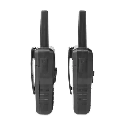 Alecto FR200BK Walkie-Talkie szett ,2 db ,Hatótáv: 10 km , 8 csatorna ,PTT / VOX, 24 órás készenlét, Töltő dokkoló – 2. kép