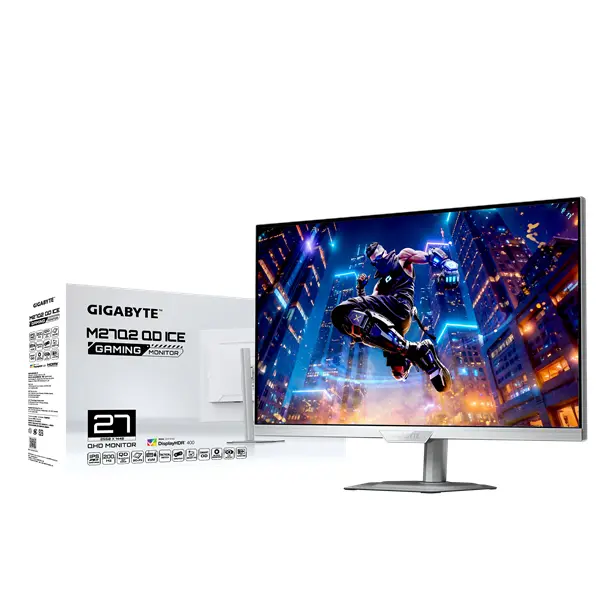 GIGABYTE LED Monitor IPS 27" M27Q2 QD ICE 2560x1440, 2xHDMI/Displayport/4xUSB – 8. kép