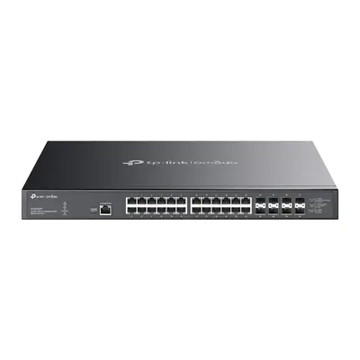TP-LINK Switch 24x10Gbps(24x10G POE++) + 8x10G SFP+, Menedzselhető Rackes, SX3832MPP
