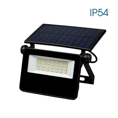 VIVALUX, 004850, EDAN Szolár LED reflektor mozgásérzékelővel, 8W, 4000K, 2000lm, IP65, 187x143x30 mm