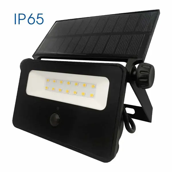VIVALUX, 004725, UNO Szolár LED reflektor mozgásérzékelővel, 8W, 4000K, 800lm, IP65, 177x119x30 mm