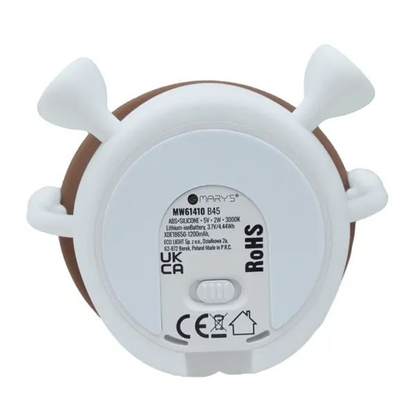 MARYS, MW61410, Éjszakai LED lámpa, Gomba, Akkumulátoros, USB kábellel , 2W, 3000K – 3. kép