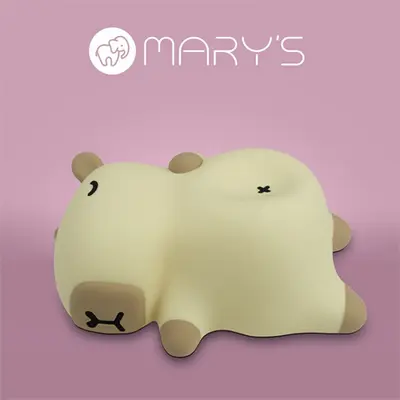 MARYS, MW61744, Alvó Kapibara LED Éjszakai fény, akkumulátoros, USB-C kábellel, 1,2W, 3000K