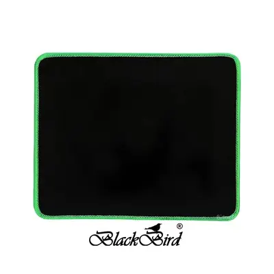 BLACKBIRD Egérpad Gamer NanoGlide 21x25cm 3mm vastag zöld varrott szegély