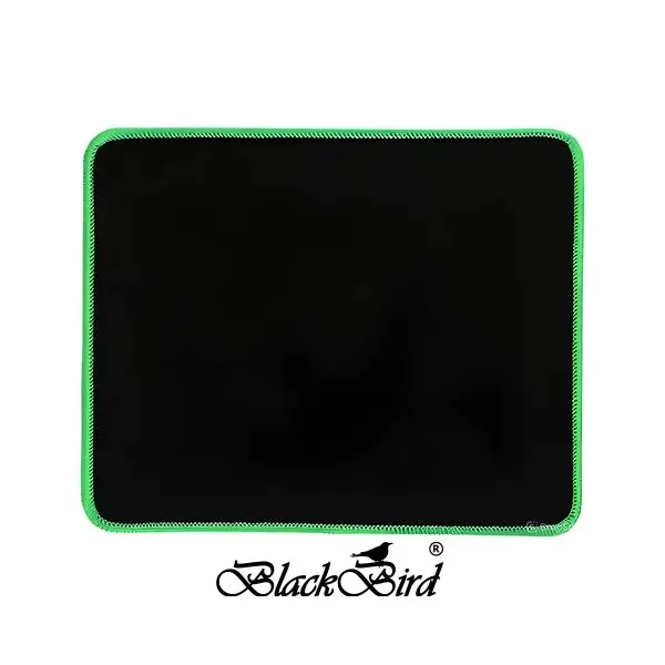 BLACKBIRD Egérpad Gamer NanoGlide 21x25cm 3mm vastag zöld varrott szegély
