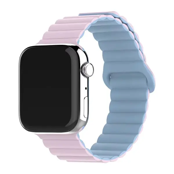 BLACKBIRD Szíj Iwatch készülékhez SPORT mágneses Rózsaszín Világos kék 38/40/41/S1042 mm