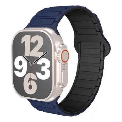 BLACKBIRD Szíj Iwatch készülékhez TACTICAL mágneses Kék Fekete 42/44/45/46/49 mm