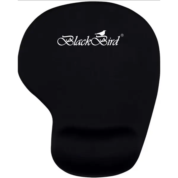 BLACKBIRD Egérpad Office FocusPad ergonómikus zselés fekete