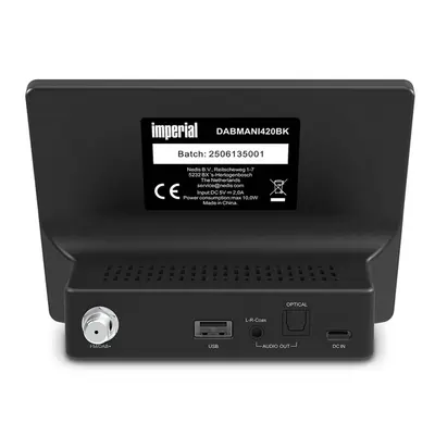 Imperial DABMANI420BK kompakt hibrid rádió (internet, DAB+, FM Hi-Fi tuner) Bluetooth®-szal – 2. kép