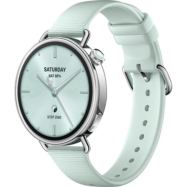 XIAOMI BHR080CGL S4 Okosóra flourgumi szíjjal, 41mm, Világoszöld