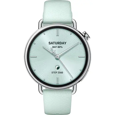 XIAOMI BHR080CGL S4 Okosóra flourgumi szíjjal, 41mm, Világoszöld – 2. kép