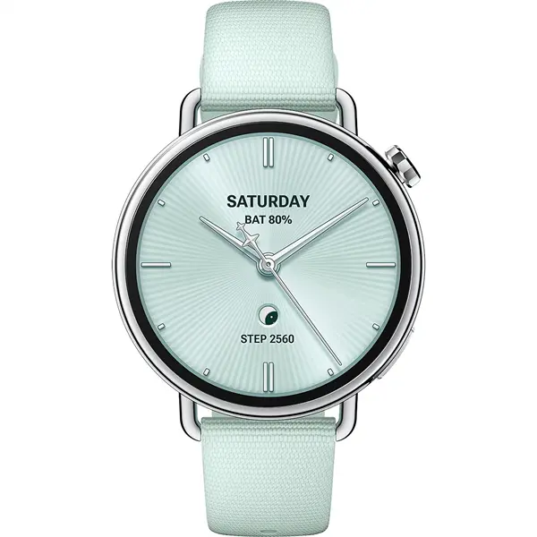 XIAOMI BHR080CGL S4 Okosóra flourgumi szíjjal, 41mm, Világoszöld – 2. kép